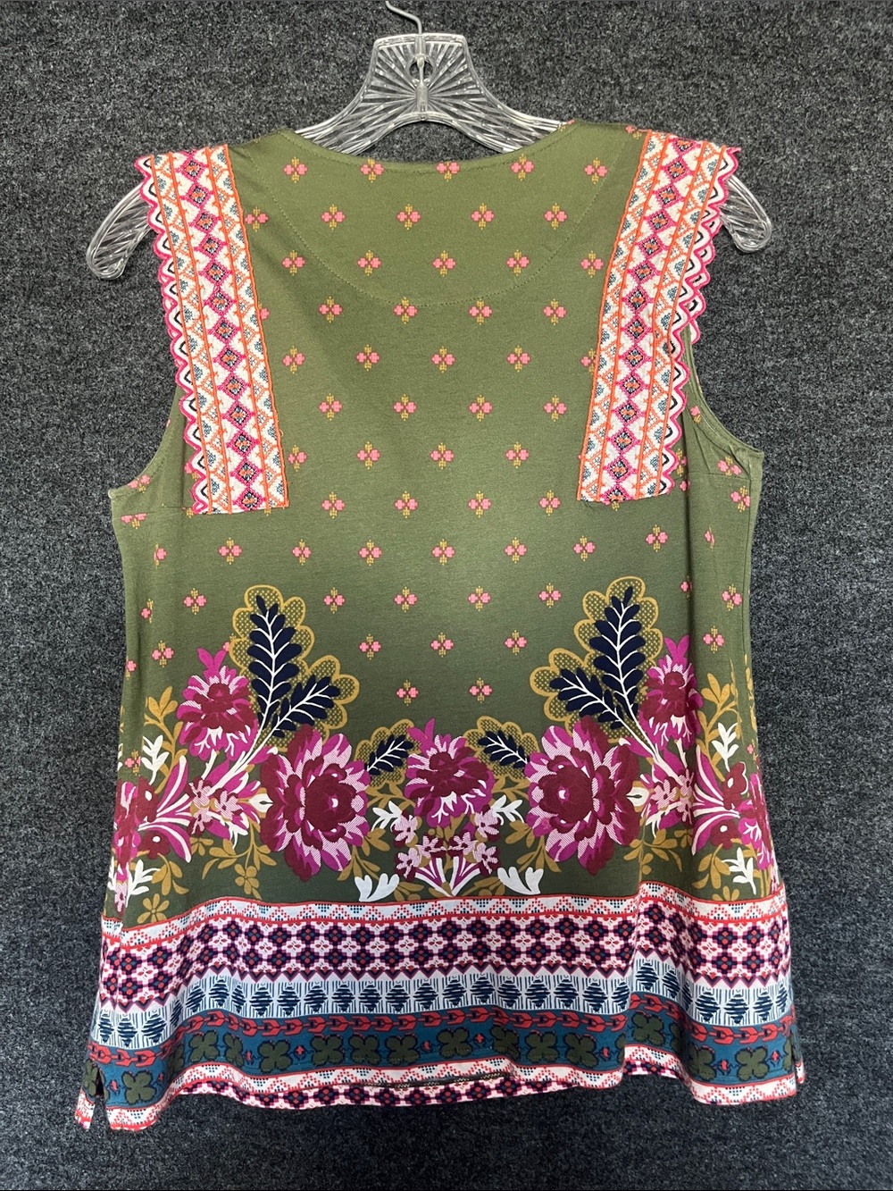 Anthropologie Floral Embroidered Sleeveless Tank - Picture 7 of 11